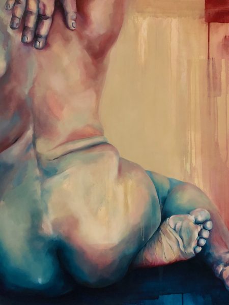 Ale Feijó | Serie Cuerpos Color. acrílico sobre lienzo. 120 x 120 cm