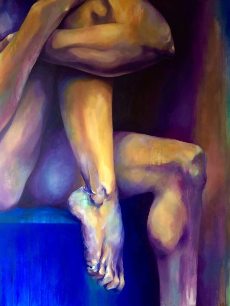 Ale Feijó | Serie Cuerpos Color. acrílico sobre lienzo. 100 x 110 cm