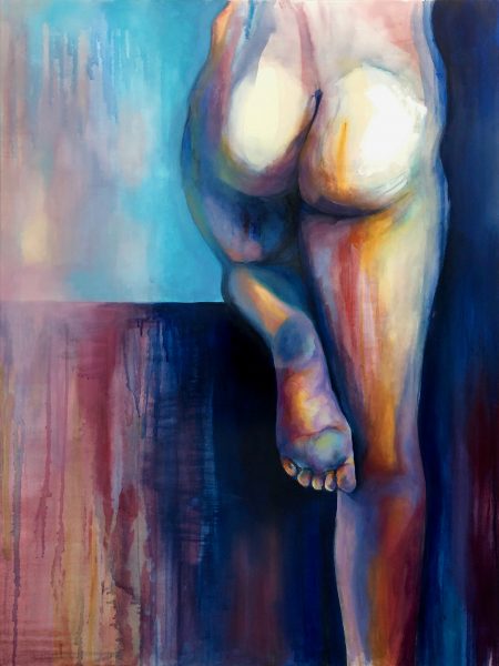 Ale Feijó | Serie Cuerpos Color. acrílico sobre papel. 90 x 110 cm
