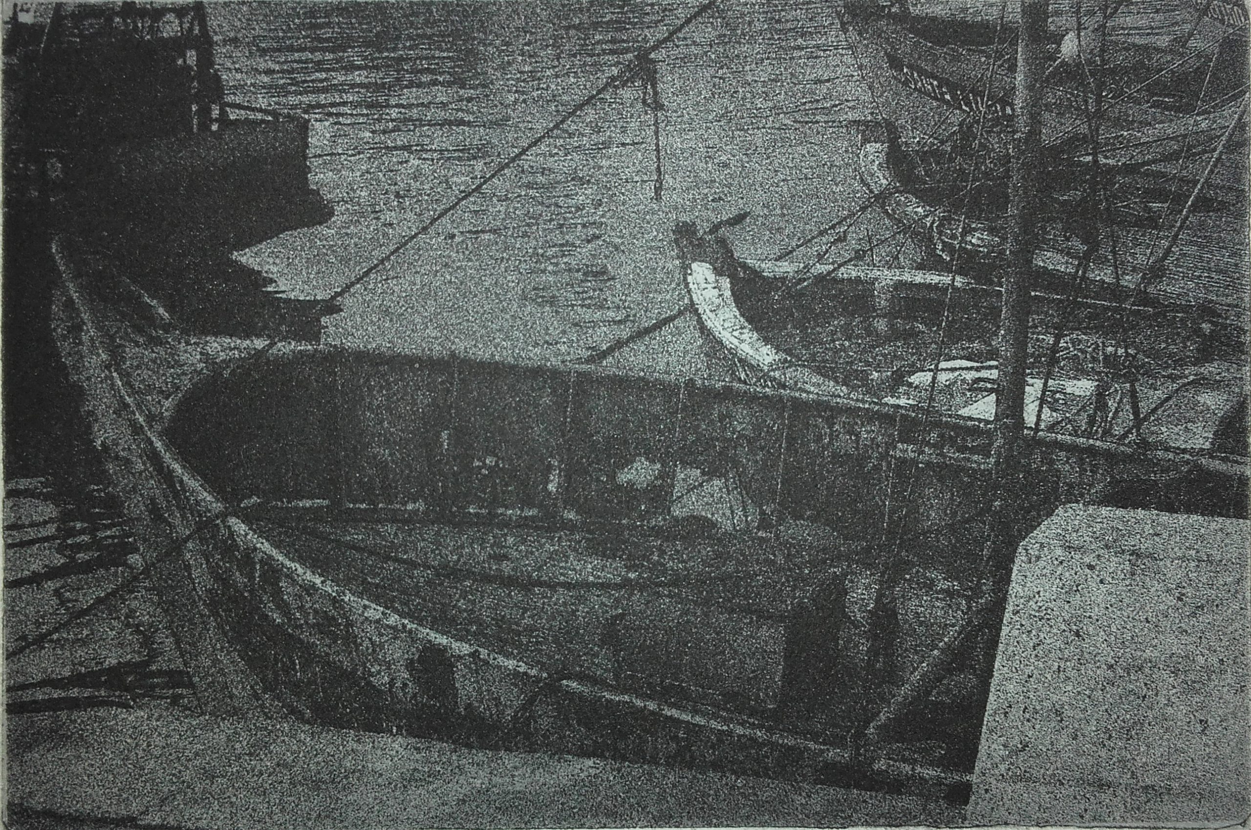 Adriana Furstner | Serie fotograbado. Juntos. Impresión con tinta negra. 24,5 x 17 cm. 2018