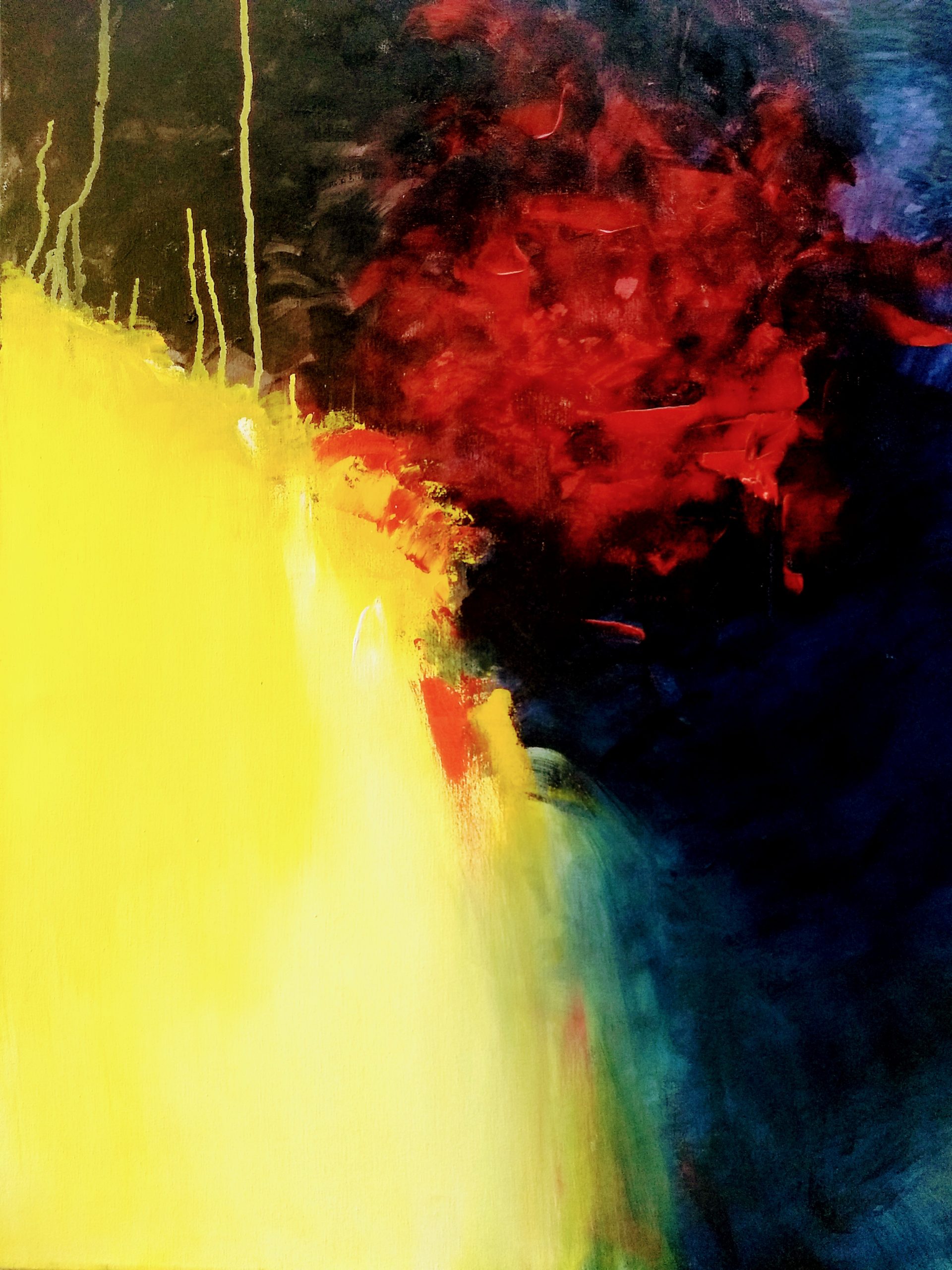 Silvia Portaluppi | Serie Abstractos. Universo. Acrílico 60 x 80 cm.