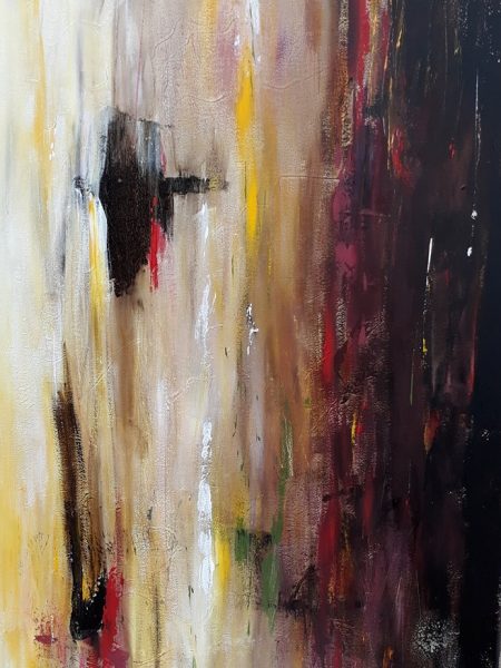 Silvia Portaluppi | Serie Abstractos. Silencio. Acrílico 50 x 70 cm.