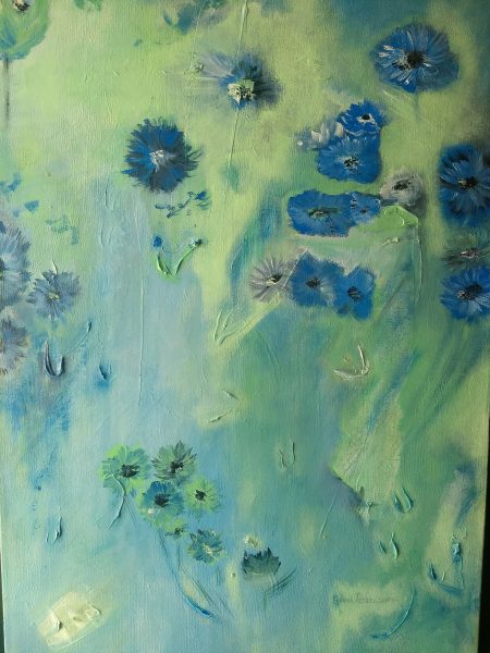 Silvia Portaluppi | Serie Natural. Ellas. Acrílico 50 x 70 cm.