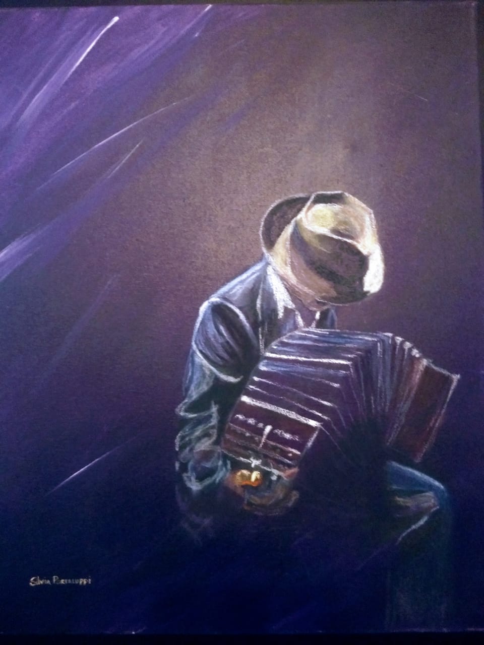 Silvia Portaluppi | Serie Pastel Tiza. Tango. Pastel Tiza 50 x 60 cm.