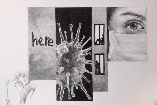 Ale Feijó | Pandemia I | Lápiz sobre papel de 240 gr. 27 x 21 cm