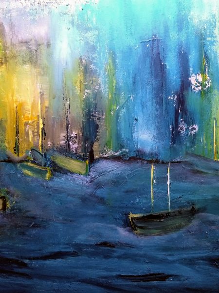 Silvia Portaluppi | Serie Abstractos. Después de la tormenta. Acrílico 60 x 80 cm.